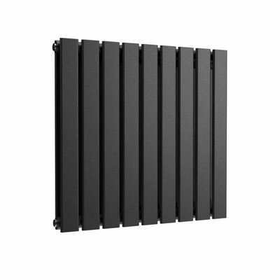 B&Q -  Flat Horizontal Radiator Pewter 600mm X 630mm Double Panel774W (2642 Btu)