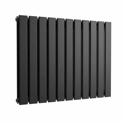 B&Q -  Flat Horizontal Radiator Pewter 600mm X 770mm Double Panel947W (3230 Btu).
