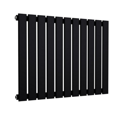 B&Q -  Flat Horizontal Coloured Radiator Space Black 600 mm X 770 mm (Single)
