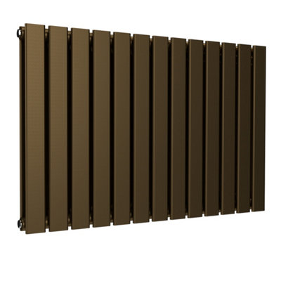 B&Q -  Flat Horizontal Radiator Antique Brass 600mm X 910mm Double PanelModel Lux Flat-600-910Dab