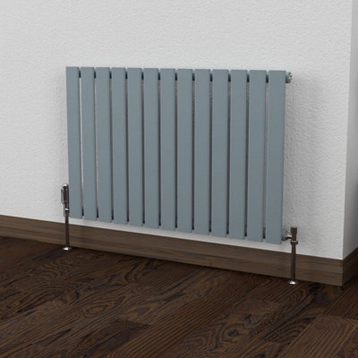 B&Q -  Flat Horizontal Coloured Radiator Pebble Grey600mm X 910mmSingle