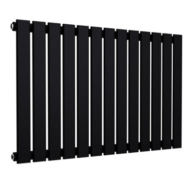 B&Q -  Flat Horizontal Coloured Radiator In Space Black600 mm X 910 mmSingle Panel.
