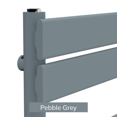 B&Q -  Flat Coloured Towel RadiatorPebble Grey1200mm X 500mm
