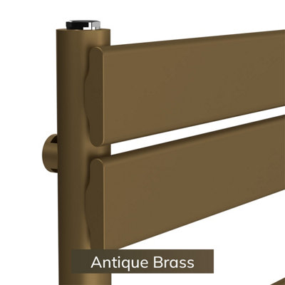 B&Q -  Flat Coloured Towel RadiatorAntique Brass1200mm X 600mm