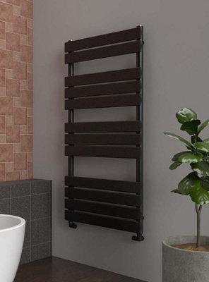 B&Q -  Flat Towel Radiator Pewter1200mm X 600mm663W (2261 Btu)
