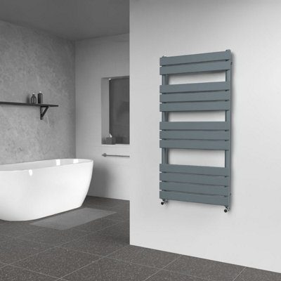 B&Q -  Flat Coloured Towel Radiator Slate Grey1200 mm X 600 mmMild Steel663W (2261 Btu)