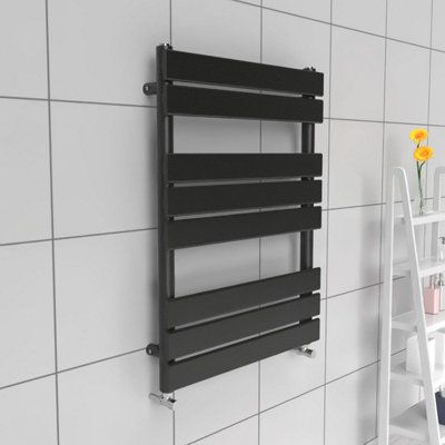 B&Q -  Flat Towel Radiator Pewter800mm X 600mm1507 Btu (442 W)