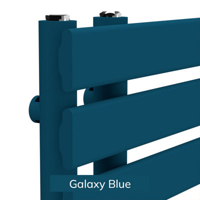 B&Q -  Open Flat Coloured Towel Radiator Galaxy Blue 1180mm X 500mmOftow-1180-500Gb
