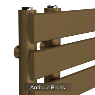 B&Q -  Open Flat Coloured Towel RadiatorAntique Brass800mm X 500mm