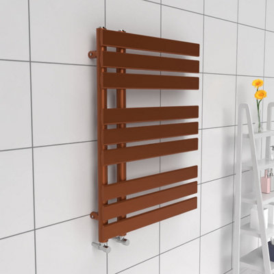 B&Q -  Open Flat Towel RadiatorMetallic Copper800mm X 600mm455W (1554 Btu)