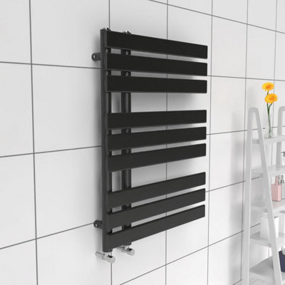 B&Q -  Open Flat Towel Radiator Pewter800mm X 600mm455W (1554 Btu)