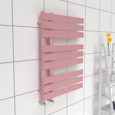 B&Q -  Open Flat Towel Radiator Pastel Pink800mm X 600mm455W (1554 Btu)