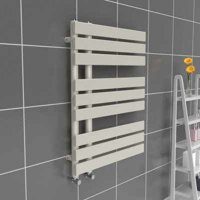 B&Q -  Open Flat Towel Radiator Stone White800mm X 600mm455W (1554 Btu)