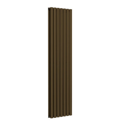B&Q -  Oval Vertical Radiator Antique Brass 1600mm X 420mm Double1351W (4611 Btu)