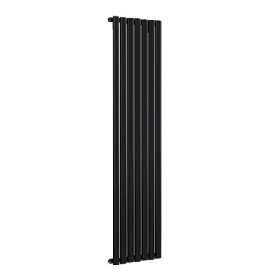 B&Q -  Oval Coloured Vertical RadiatorSpace Black1600mm X 420mmSingle.