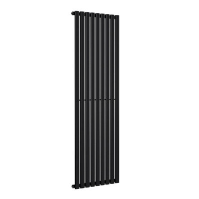 B&Q -  Oval Coloured Vertical RadiatorSpace Black1600mm X 540mm (Single)