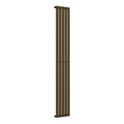 B&Q -  Oval Vertical Radiator Antique Brass 1800mm X 300mm Single1895 Btu (555W).