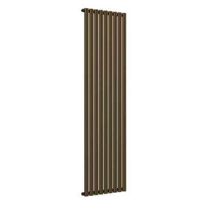 B&Q -  Oval Vertical Radiator Antique Brass 1800mm X 540mmSingle1000W (3412 Btu).