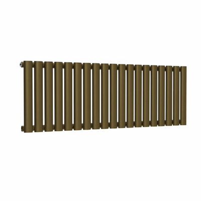 B&Q -  Oval Horizontal RadiatorAntique Brass400mm H X 1140mm W1898 Btu