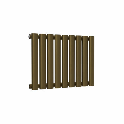 B&Q -  Oval Horizontal Radiator Antique Brass 400mm X 540mm Single899 Btu (263W)