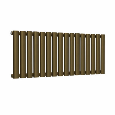 B&Q -  Oval Horizontal Radiator Antique Brass 400mm X 960mmSingle Panel1598 Btu (468W)