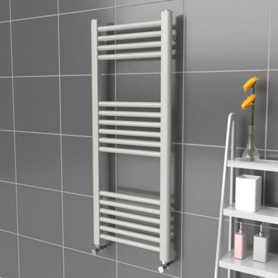 B&Q -  Coloured Towel Radiator Dove Grey1000mm X 400mmMild Steel308W (1050 Btu)