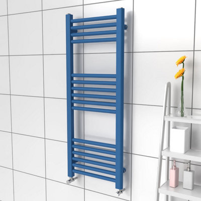 B&Q -  Coloured Towel Radiator Galaxy Blue 1000mm X 400mm308W (1050 Btu)Wall-Mounted