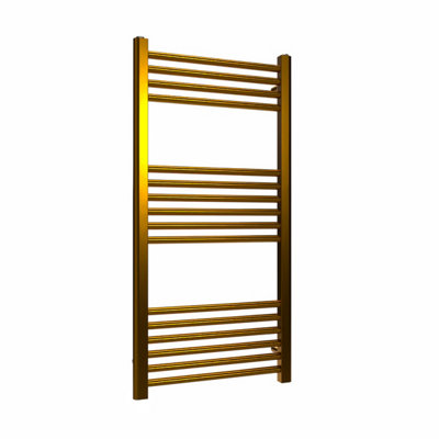 B&Q -  Coloured Towel RadiatorPolished Brass1000mm X 500mm