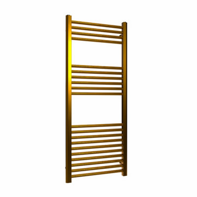 B&Q -  Coloured Towel Radiator Polished Brass1200mm X 500mm449W (1531 Btu)