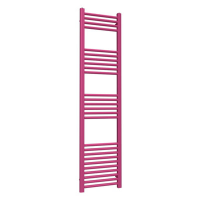 B&Q -  Coloured Towel Radiator Barbie Pink1600mm X 400mm497W (1695 Btu)Wall-Mounted