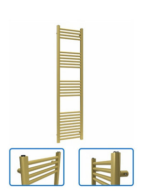 B&Q -  Coloured Towel Radiator Metallic Gold 1600mm X 400mm1695 Btu (497W)