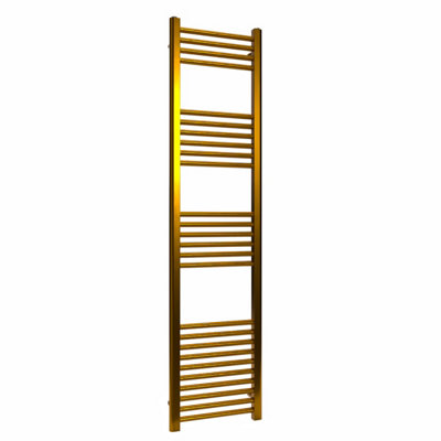 B&Q -  Coloured Towel RadiatorPolished Brass1600mm X 400mm