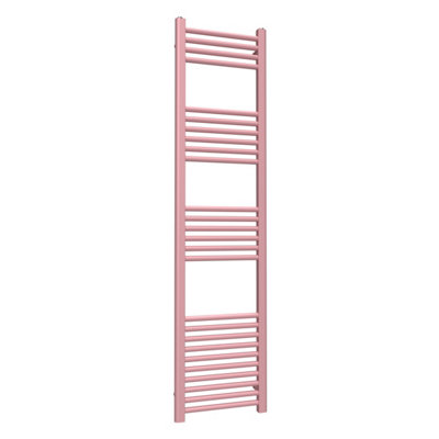 B&Q -  Coloured Towel Radiator Pastel PinkMade-To-Order 1600mm X 400mm1695 Btu (497W)