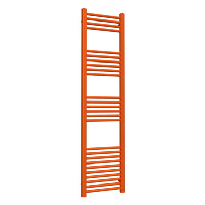 B&Q -  Coloured Towel Radiator Sunburst Orange 1600mm X 400mmMade-To-OrderWall-Mounted
