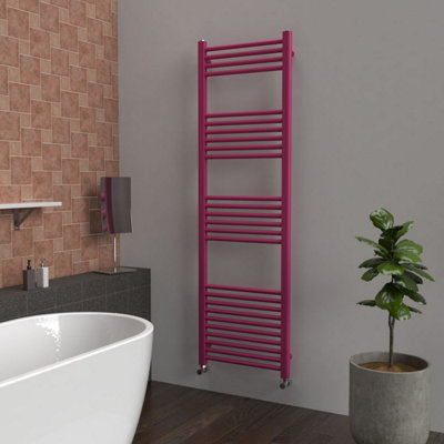 B&Q -  Coloured Towel Radiator Barbie Pink1600mm X 500mmMild Steel2008 Btu