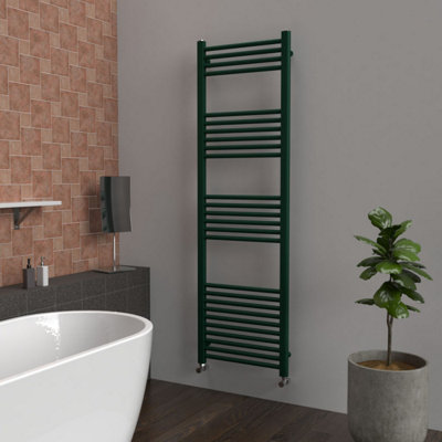 B&Q -  Coloured Mild Steel Towel RadiatorBritish Racing Green1600mm X 500mm