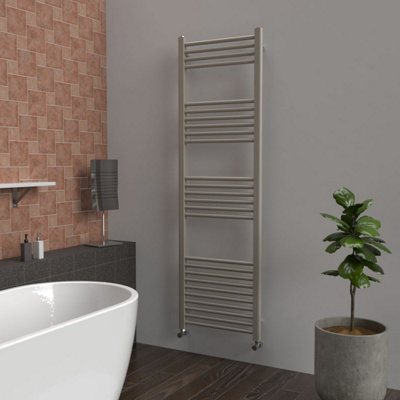 B&Q -  Coloured Towel Radiator Dune Grey1600mm X 500mm589W (2008 Btu)