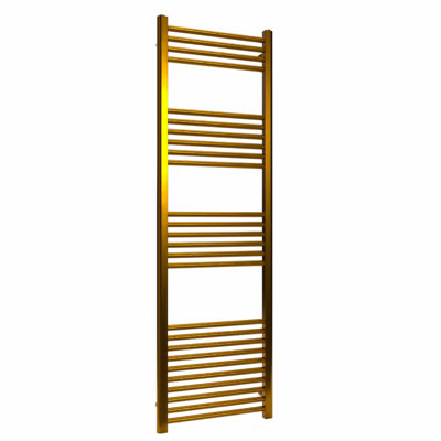 B&Q -  Coloured Towel Radiator Polished Brass 1600mm X 500mm589W (2008 Btu)