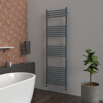 B&Q -  Coloured Towel RadiatorPebble Grey1600mm X 500mm2008 Btu (589W)