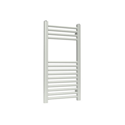 B&Q -  Coloured Towel Radiator Dove Grey 800mm X 400mmMetallic Silver Finish887 Btu.