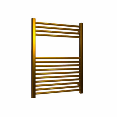 B&Q -  Coloured Towel RadiatorPolished Brass800mm X 600mm1224 Btu (359W)