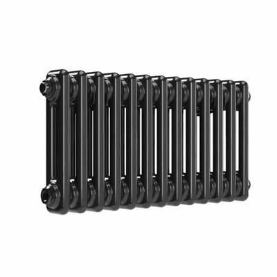 B&Q -  Horizontal Black Nickel Lacquer Column Radiator2 Column300mm X 605mm