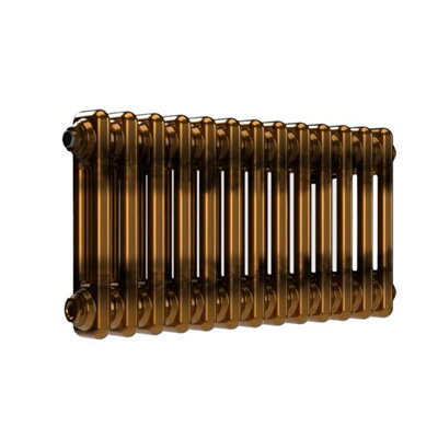 B&Q -  Horizontal Brass Lacquer Column Radiator2 Column 300mm X 605mm