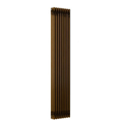 B&Q -  Vertical Brass Lacquer Column Radiator3 Column1800mm X 380mm.