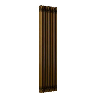 B&Q -  Vertical Brass Lacquer Column Radiator3 Column1800mm X 470mmBrass Lacquer.