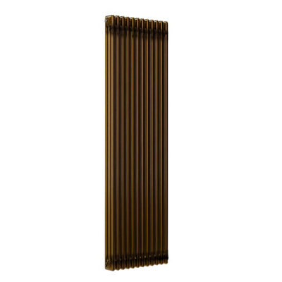B&Q -  Vertical Brass Lacquer Column Radiator3 Column 1800mm X 560mm.