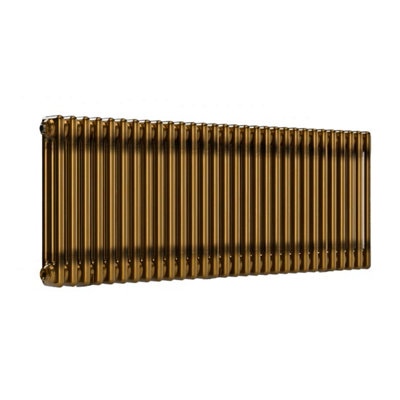 B&Q -  Horizontal 3 Column Radiator Brass Lacquer 500mm X 1370mm1499WMild Steel