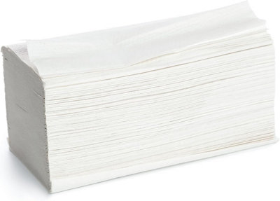  - Z Fold 2 Ply White Paper Towels Disposable Hand Towels For Dispenser Ideal For Home And Commercial Use Box Of 3000