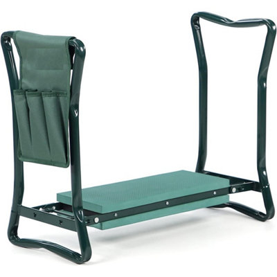 Mantraraj Garden Kneeler 2-In-1 Folding Gardening Padded Seat And Kneeling Stool Tool Bag from B&Q