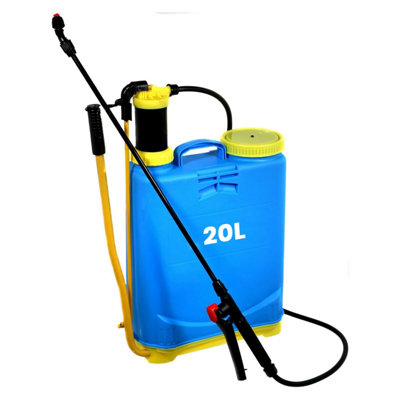 Mantraraj 20L Knapsack Sprayer Backpack Pressure Manual Garden Weed Killer Sprayer Pump Outdoor from B&Q